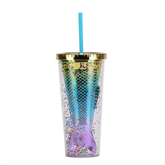 Gradient Mermaid Tumbler Gold - Picture 1 of 6